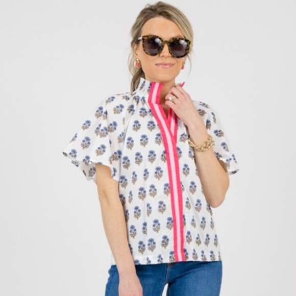 New NWT THML Lauren Blouse Large - Picture 4 of 10